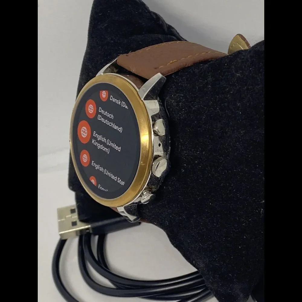 Fossil Gen 4 Authentic Digital Dial Smart Watch Custom Band FTW6016 AB121